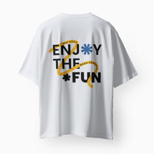 Koszulka oversize biała - obrazek 2