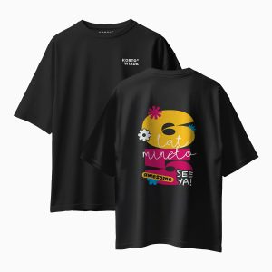 Koszulka oversize czarna 65 - obrazek 1